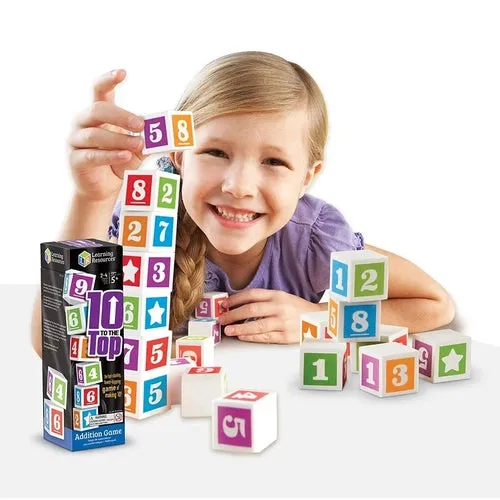 10 to the Top Addition Game | Math Set by Learning Resources US | Age 5 
