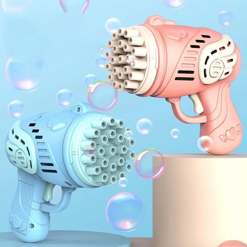 23 Holes Bubble Gun Toys Soap Bubbles Machine