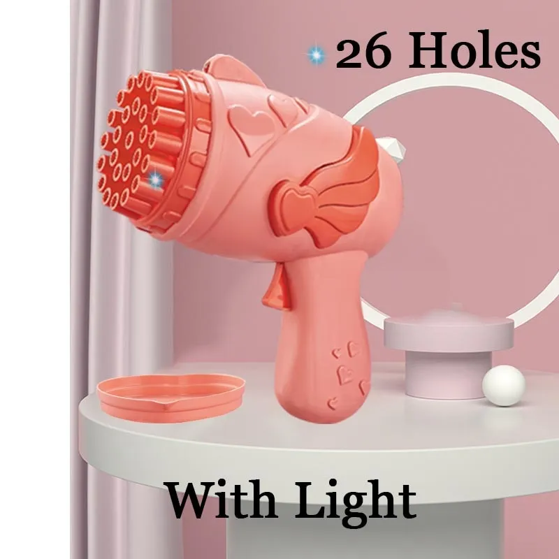 23 Holes Bubble Gun Toys Soap Bubbles Machine