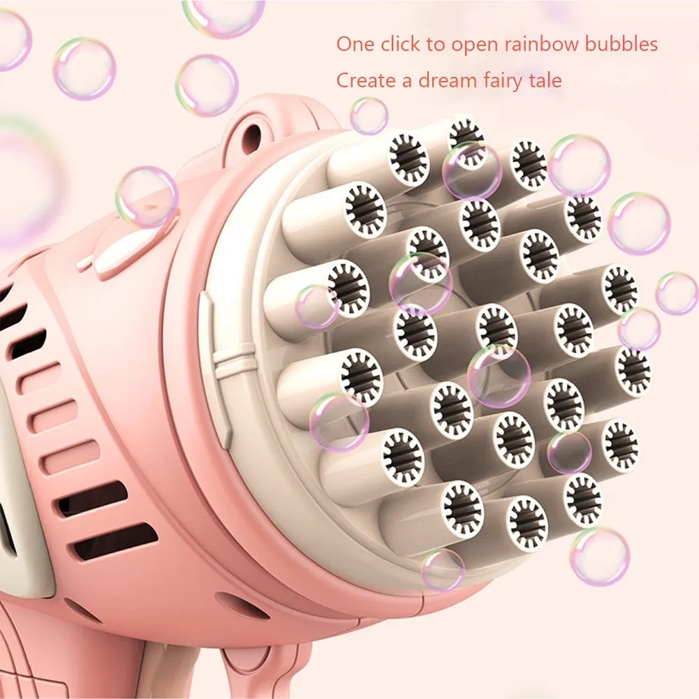 23 Holes Bubble Gun Toys Soap Bubbles Machine