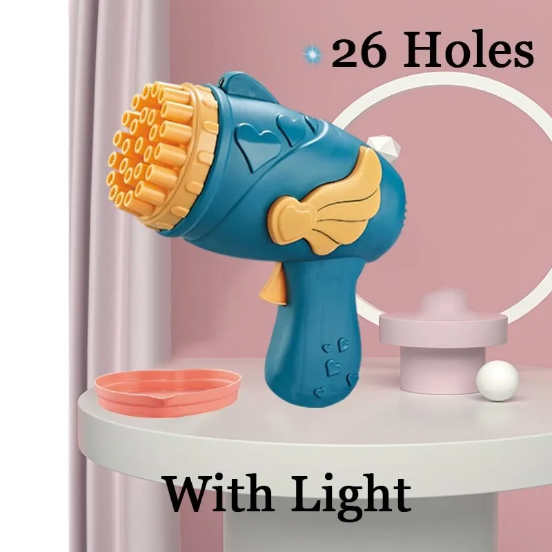 23 Holes Bubble Gun Toys Soap Bubbles Machine