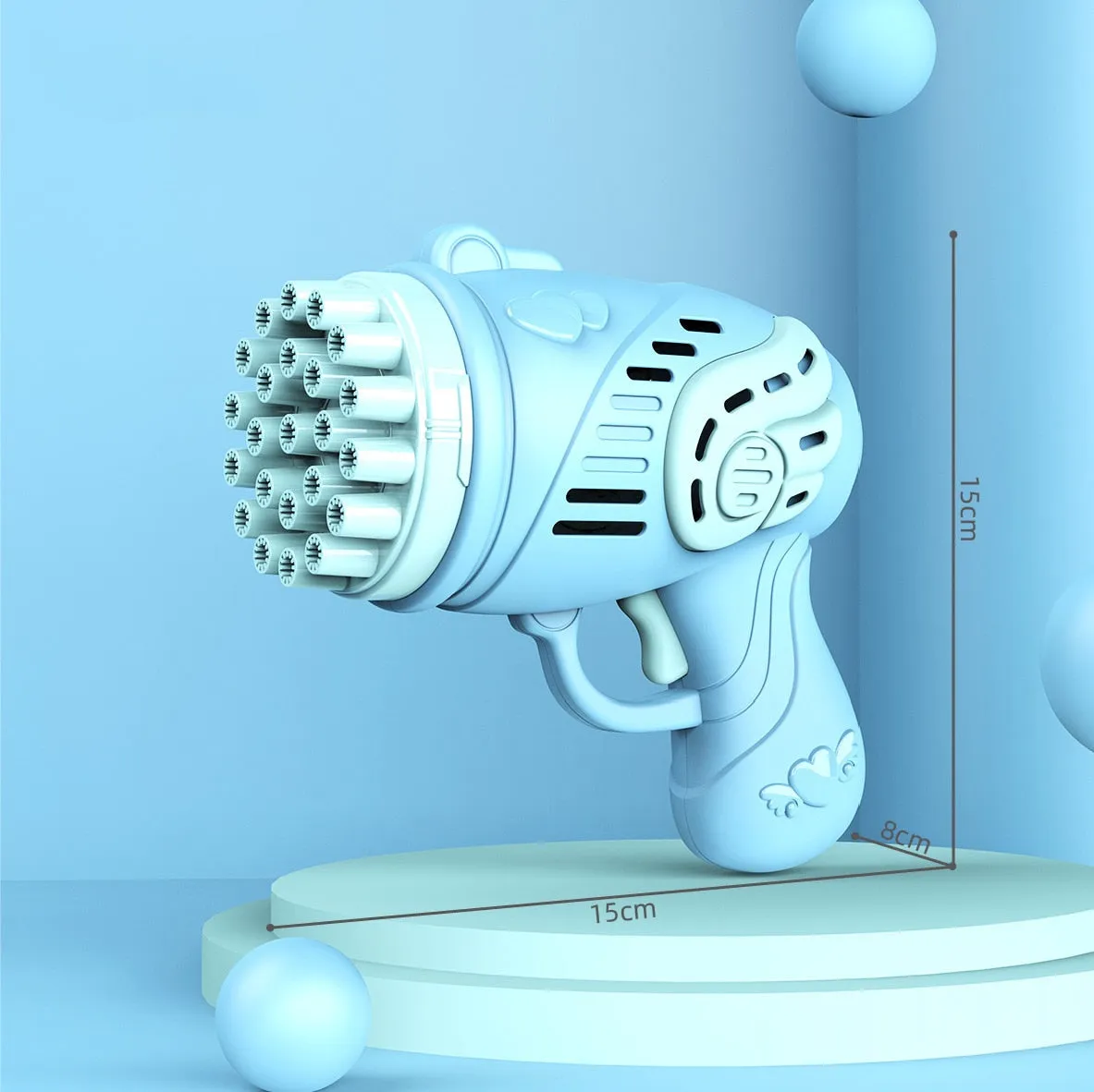 23 Holes Bubble Gun Toys Soap Bubbles Machine