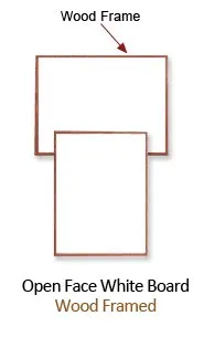 30x30 Wood Framed White Board Dry Erase Marker Boards