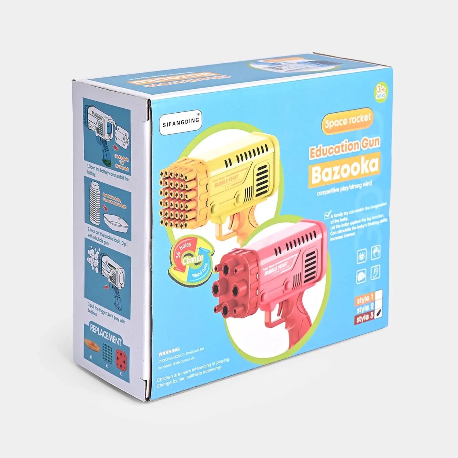 36 Hole Bubble Launcher For Kids