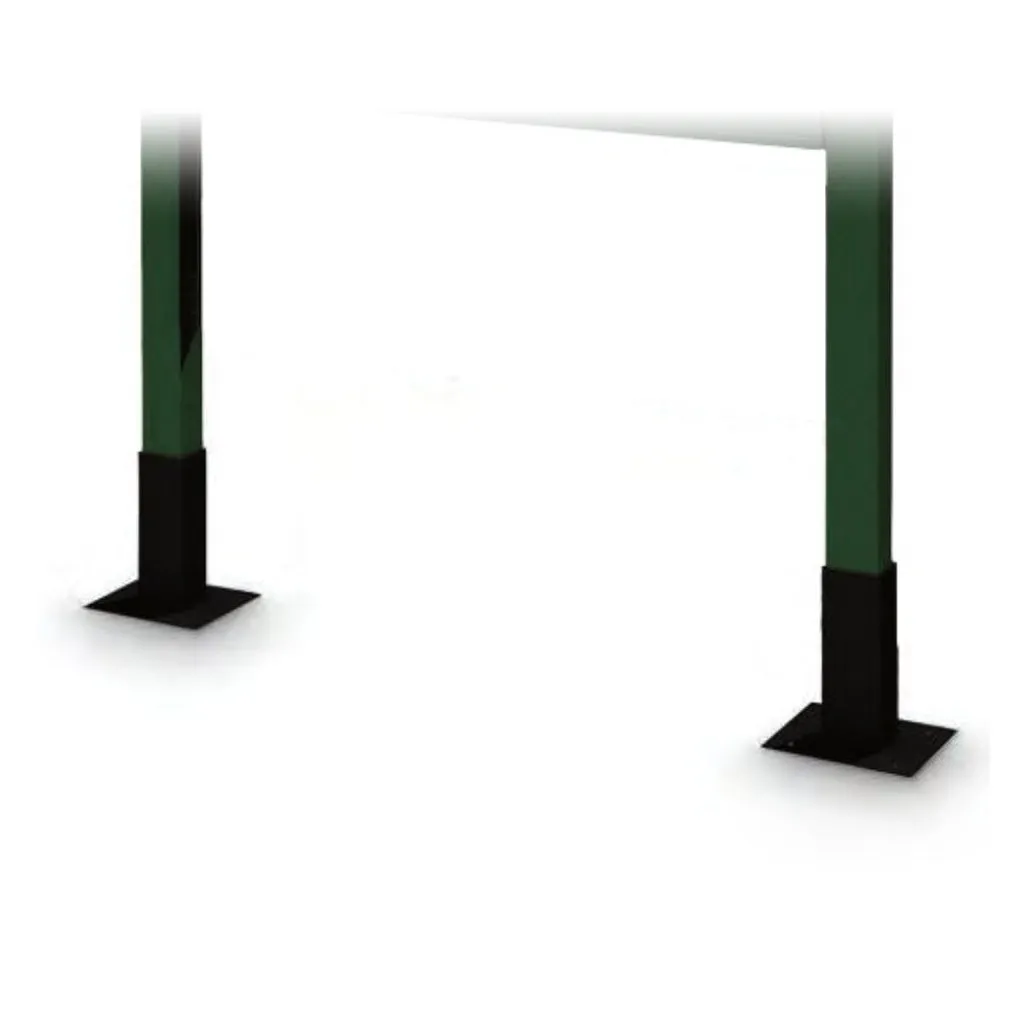 36" x 48" Viewable Area Magnetic Black Dry Erase Board Outdoor Message Center with Header and Posts (Single Door)