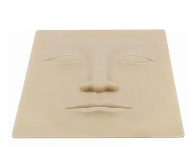 3D full face practice skin 3D Silicone Permanent Makeup Training Practice Fake Skin Blank Eye Lips Face