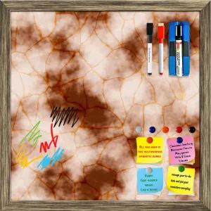 Abstract Marble Generated Texture D2 Framed Magnetic Dry Erase Board | Combo with Magnet Buttons & Markers