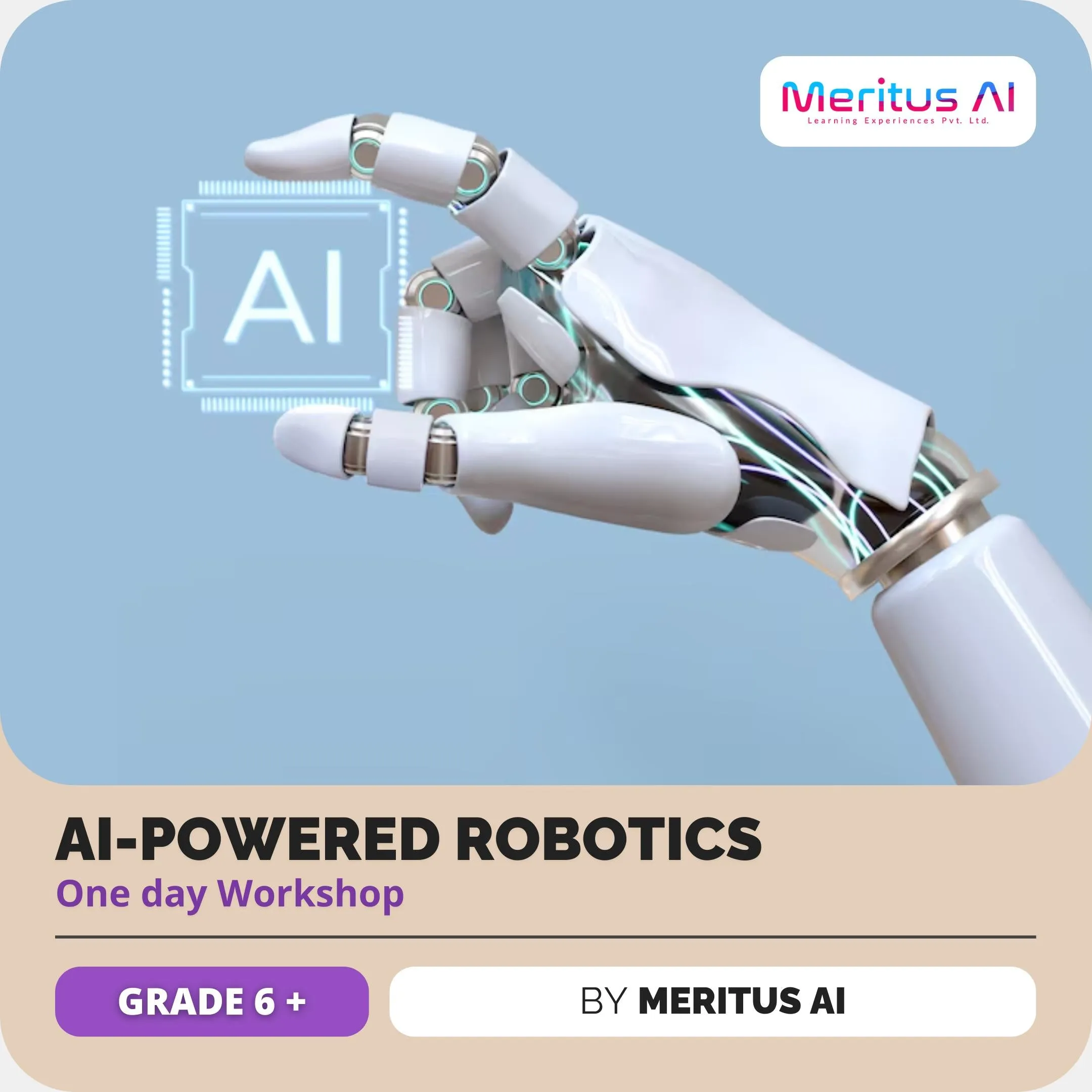 AI-Powered Robotics Workshop | Meritus AI | Chennai