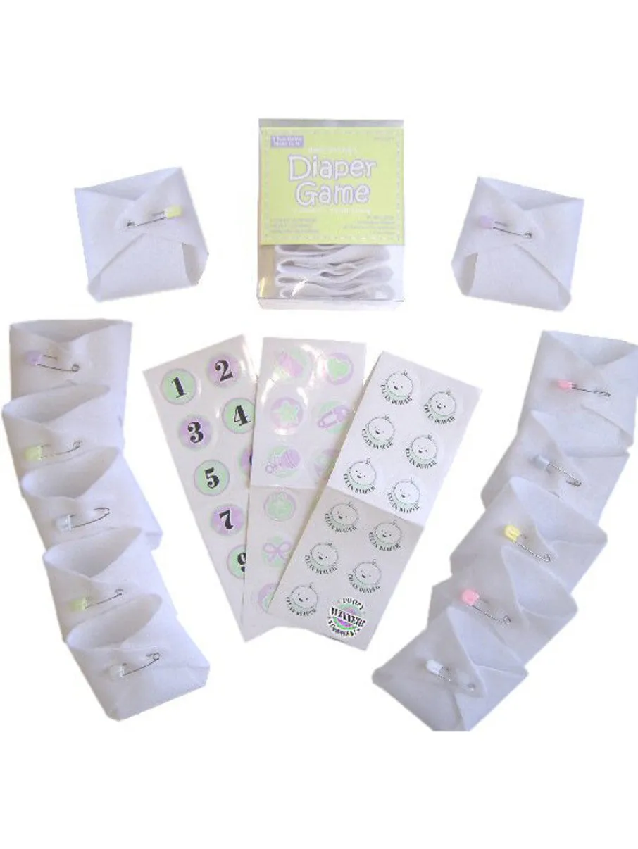 Baby Shower Diaper Game Kit