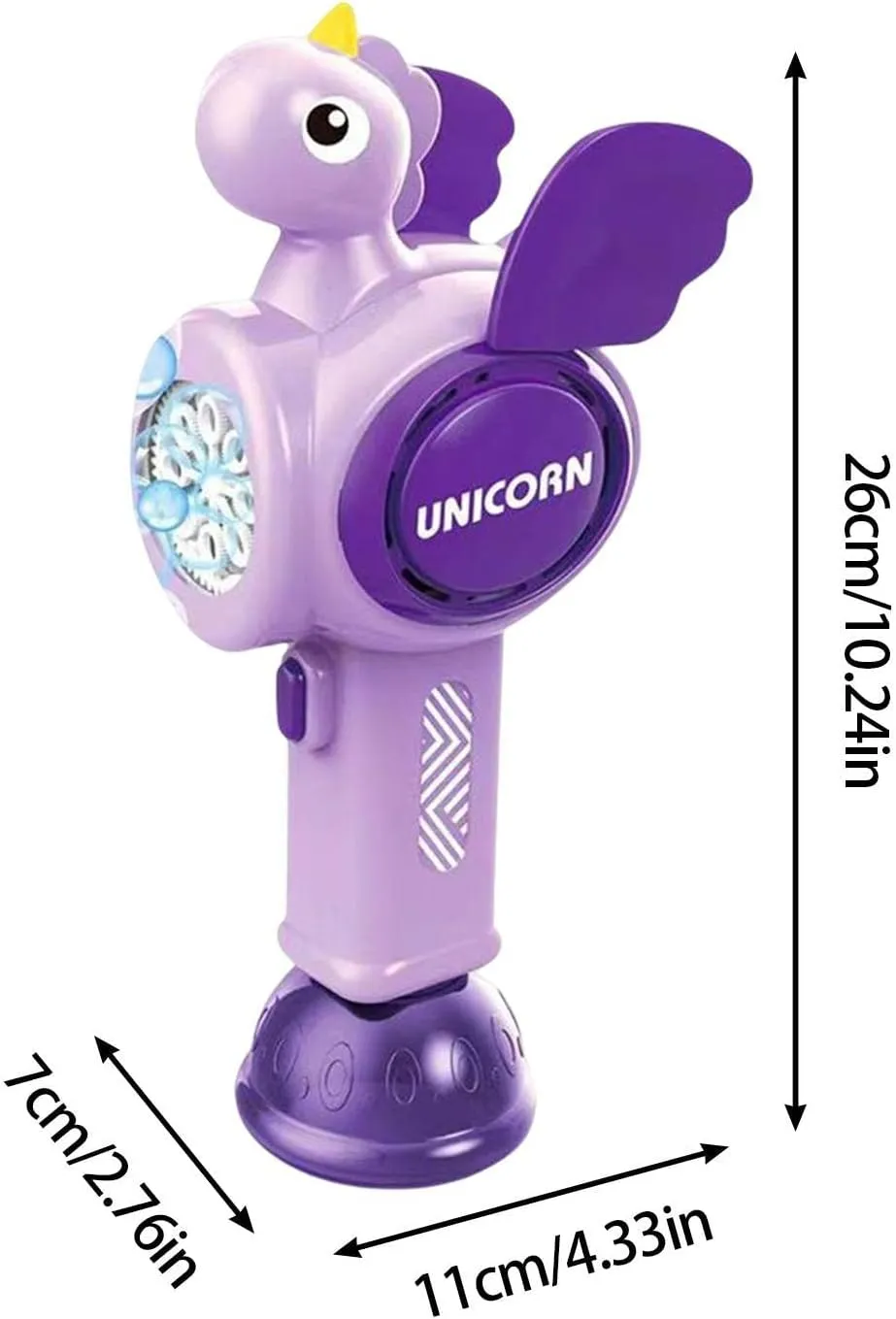 Battery Operated Unicorn Colorful Bubble Wand