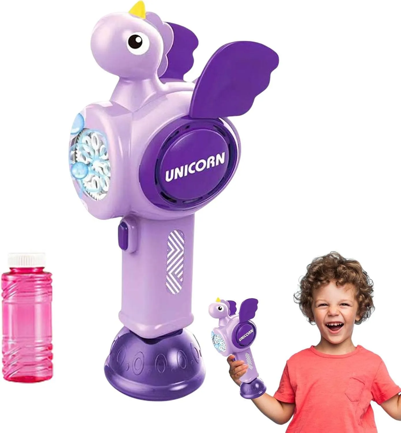 Battery Operated Unicorn Colorful Bubble Wand