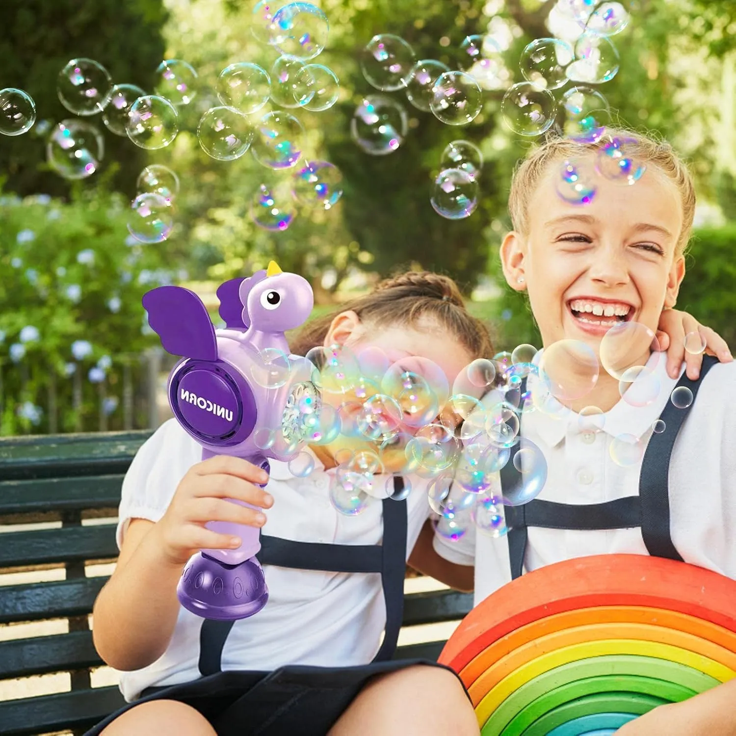 Battery Operated Unicorn Colorful Bubble Wand