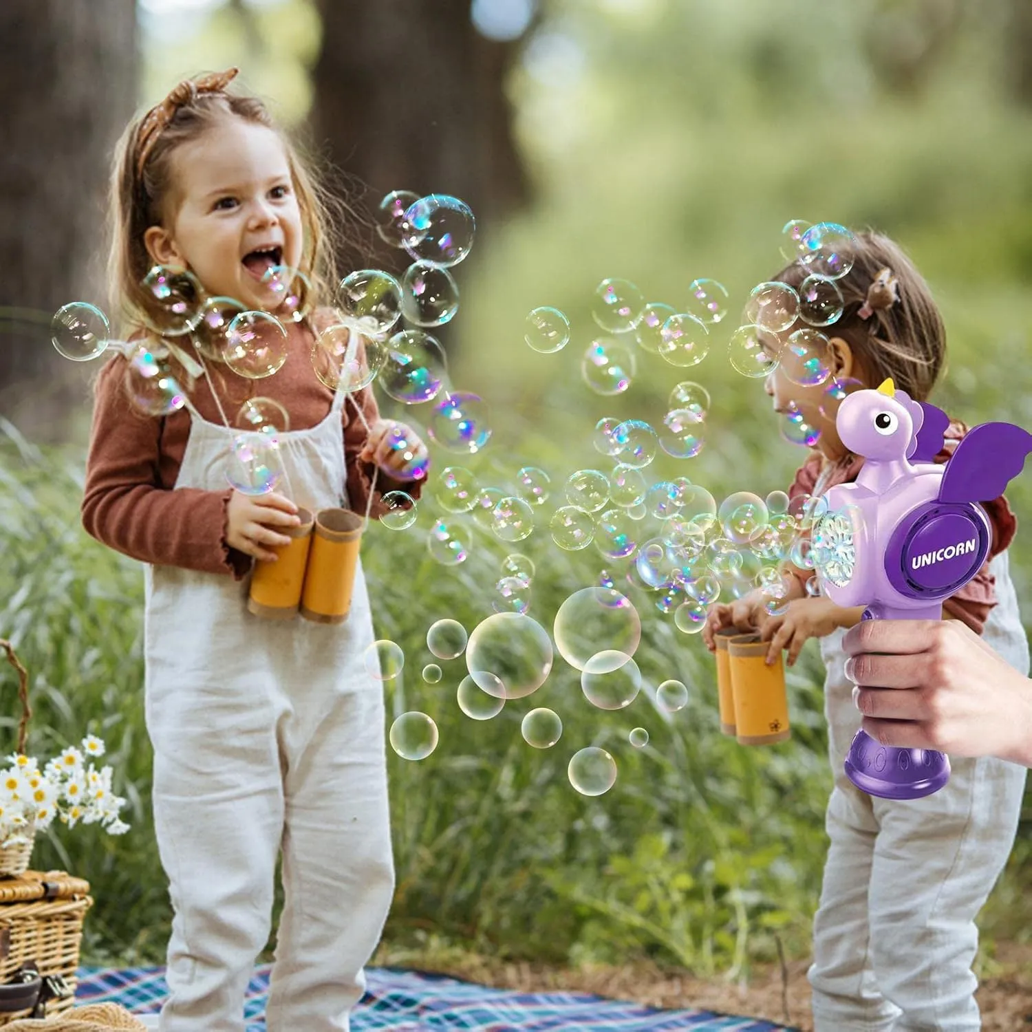 Battery Operated Unicorn Colorful Bubble Wand