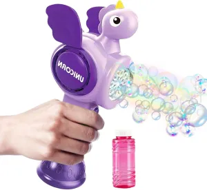 Battery Operated Unicorn Colorful Bubble Wand