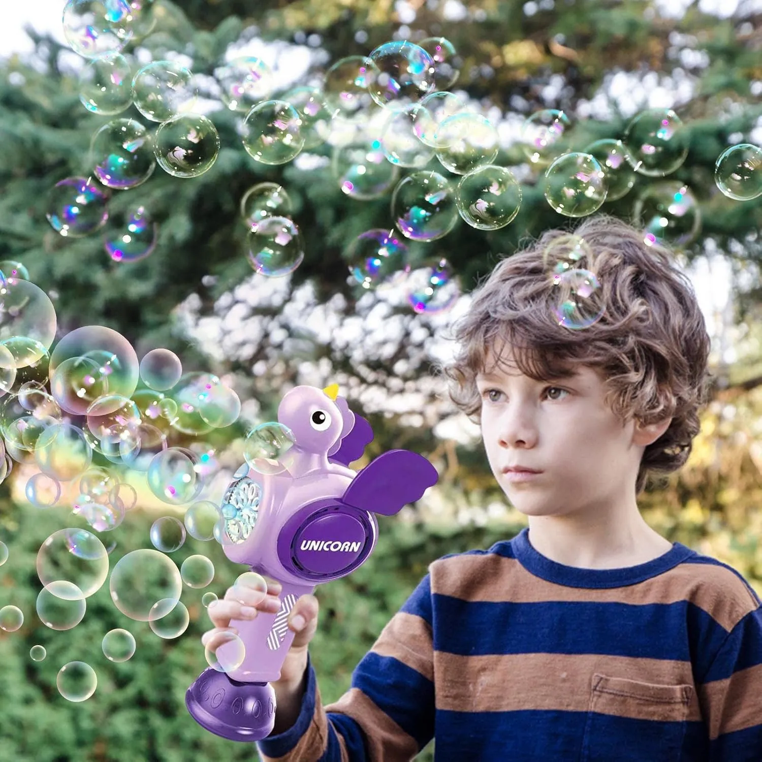 Battery Operated Unicorn Colorful Bubble Wand