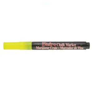 Bistro Chalk Marker 3mm Extra Fine Tip - Fluorescent Yellow
