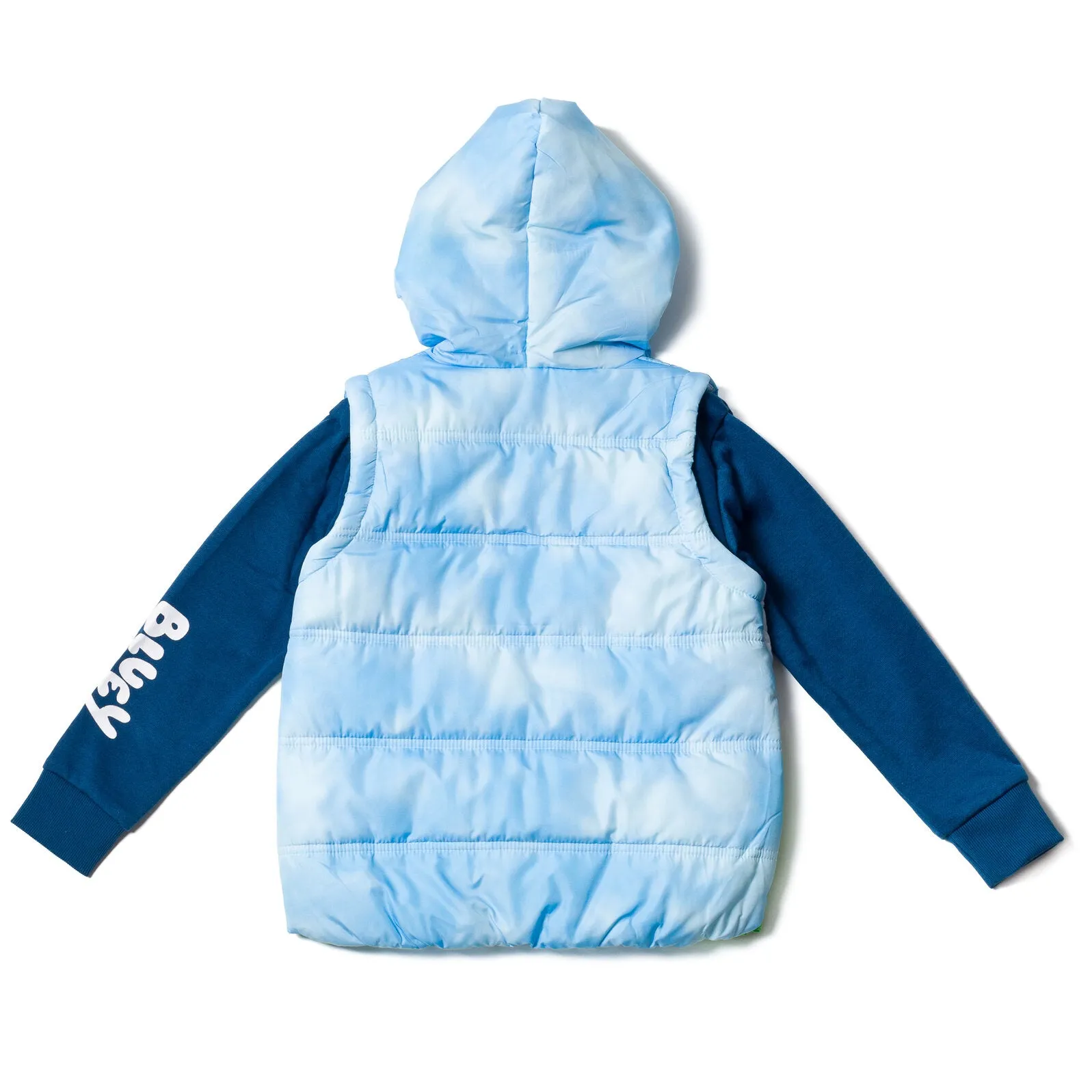Bluey Zip Up Vest 2fer Jacket