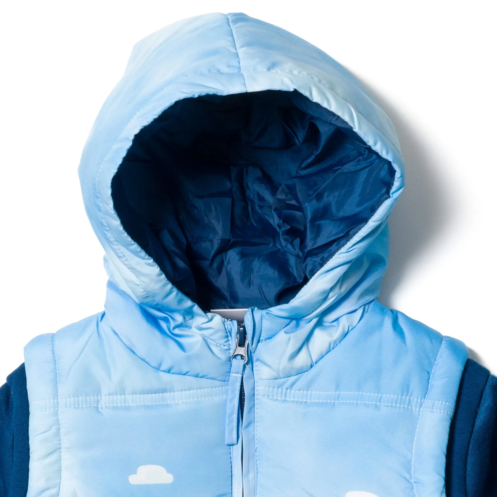 Bluey Zip Up Vest 2fer Jacket