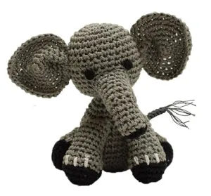 Bubbles the Baby Elephant Knit Toy