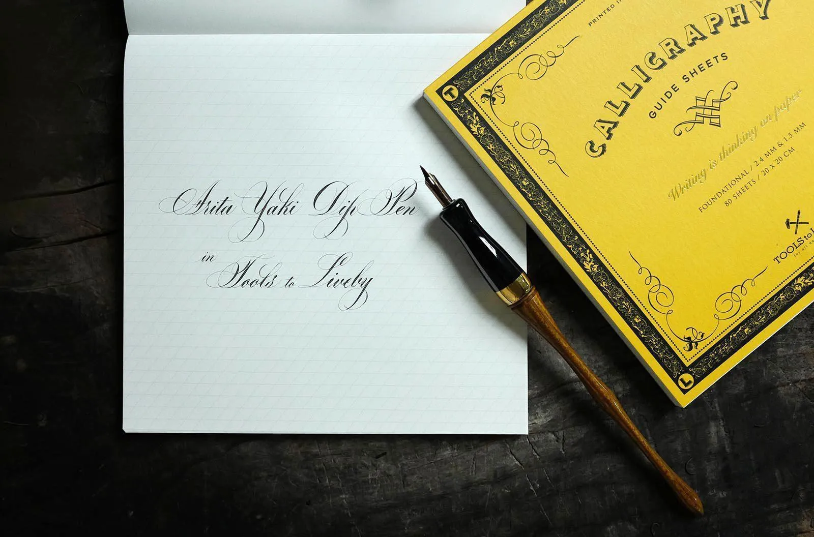 Calligraphy Practice Notebook (Chancery Cursive)