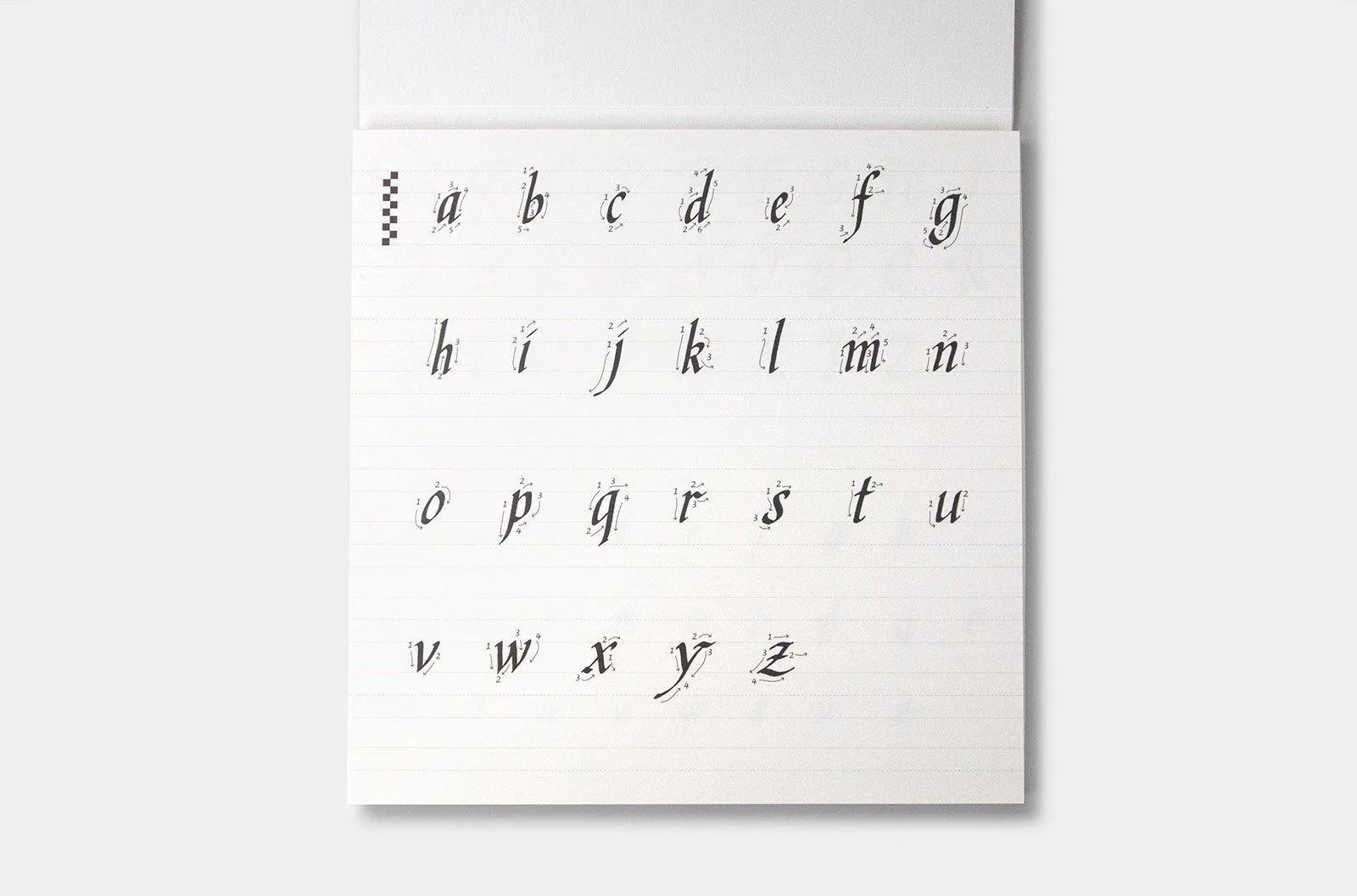 Calligraphy Practice Notebook (Chancery Cursive)