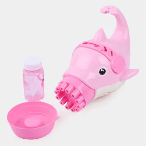Cartoon Fish Bubble Machine 12 Hole For Kids