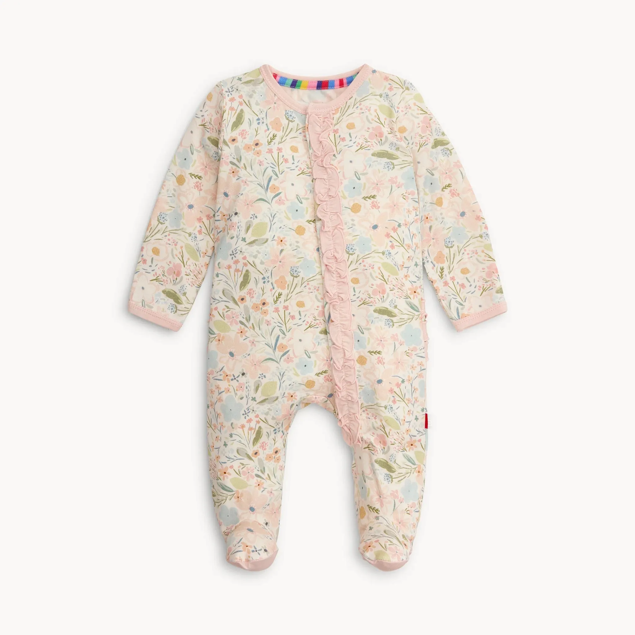 Charlotte Modal Magnetic Footie With Ruffle