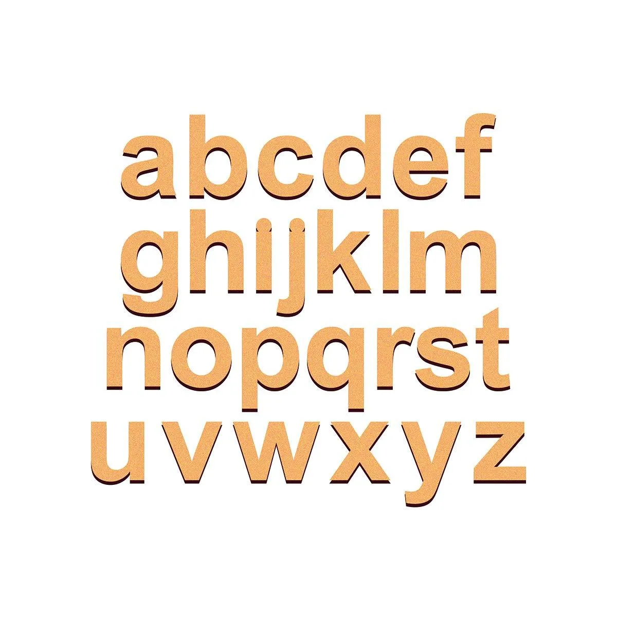 Cliths Wooden 1 Set of Upper Case & Lower Case English Alphabets with 2 Set of 0-9 Numbers, Total (82 Pcs) Alphabet Cutouts