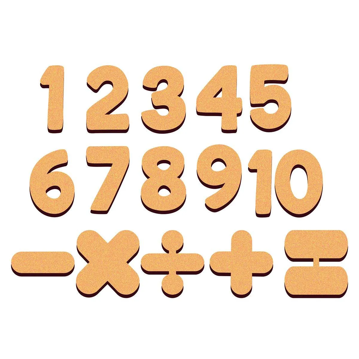 Cliths Wooden 1 Set of Upper Case & Lower Case English Alphabets with 2 Set of 0-9 Numbers, Total (82 Pcs) Alphabet Cutouts