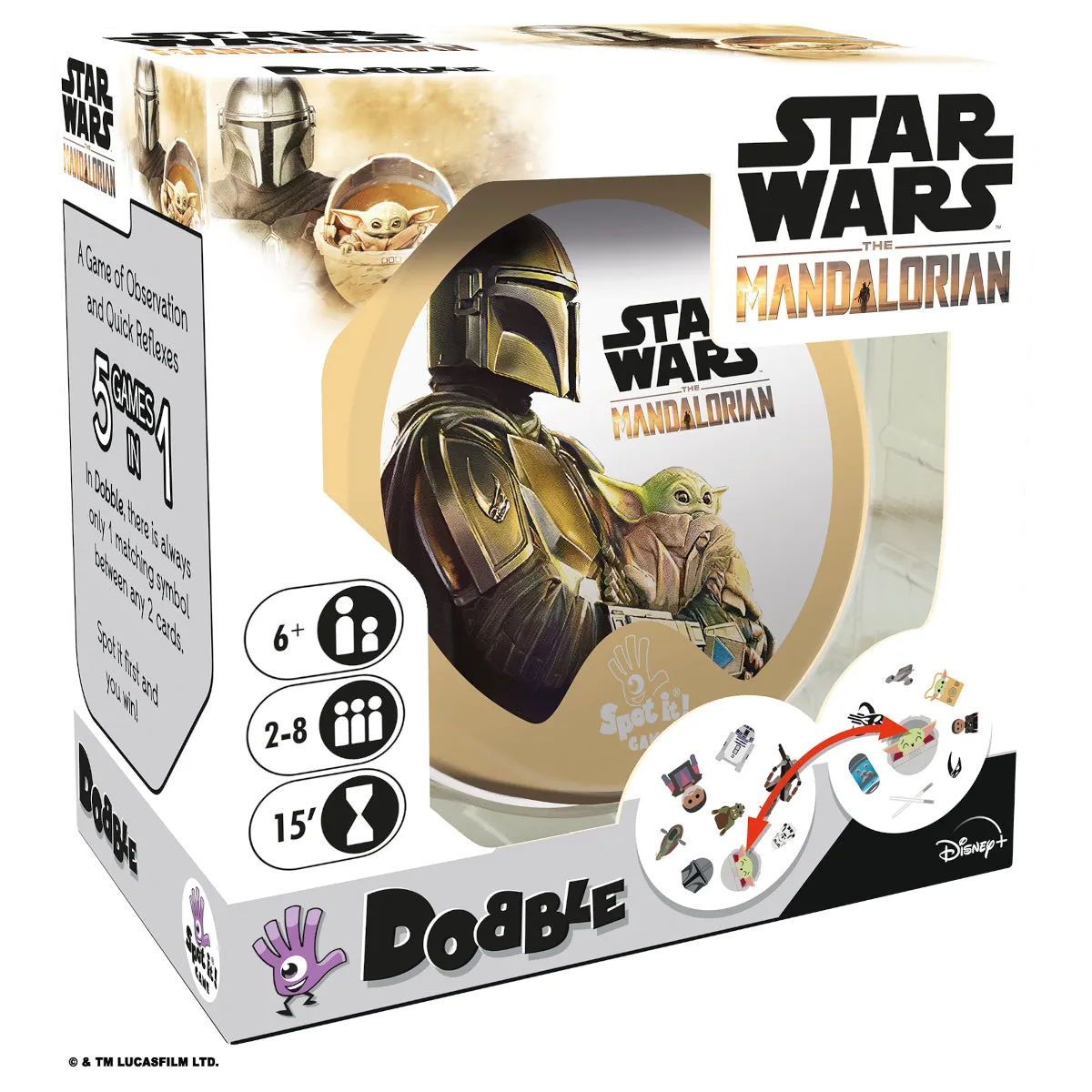 Dobble Star Wars: The Mandalorian Card Game