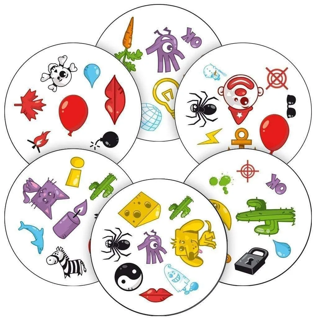 Dobble, Strategy Game,Family Card Game, 2-8 Player Game, for 6 Years and Above, Teen, Multicolor