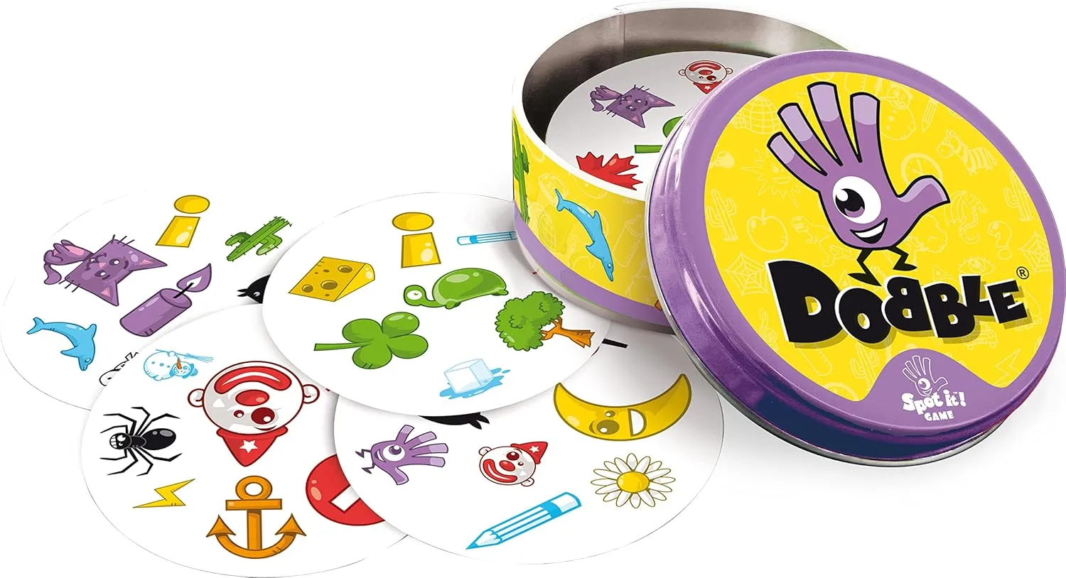 Dobble, Strategy Game,Family Card Game, 2-8 Player Game, for 6 Years and Above, Teen, Multicolor
