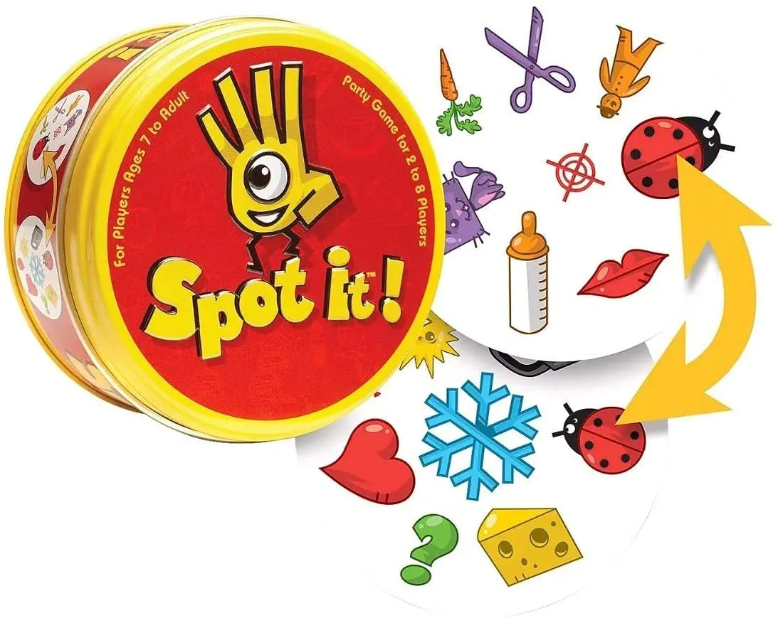 Dobble, Strategy Game,Family Card Game, 2-8 Player Game, for 6 Years and Above, Teen, Multicolor