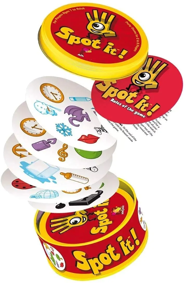 Dobble, Strategy Game,Family Card Game, 2-8 Player Game, for 6 Years and Above, Teen, Multicolor