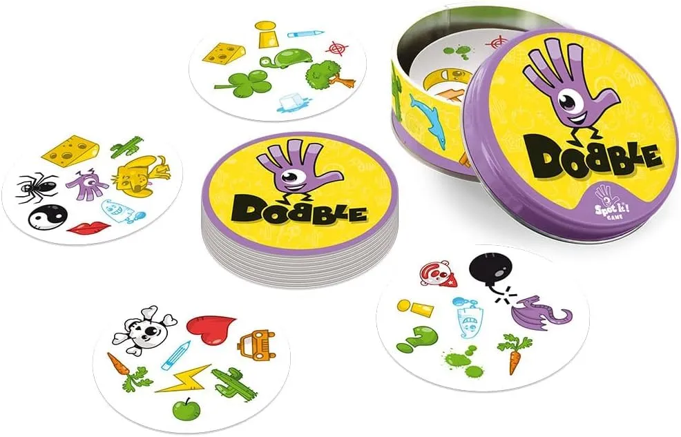 Dobble, Strategy Game,Family Card Game, 2-8 Player Game, for 6 Years and Above, Teen, Multicolor
