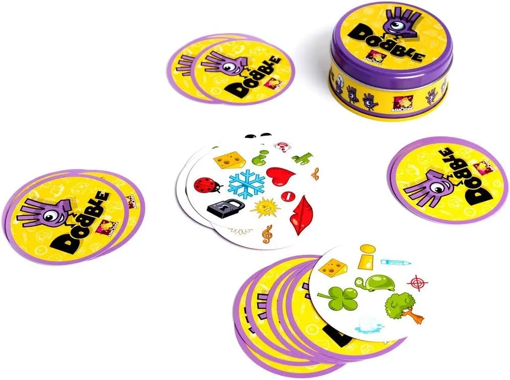 Dobble, Strategy Game,Family Card Game, 2-8 Player Game, for 6 Years and Above, Teen, Multicolor