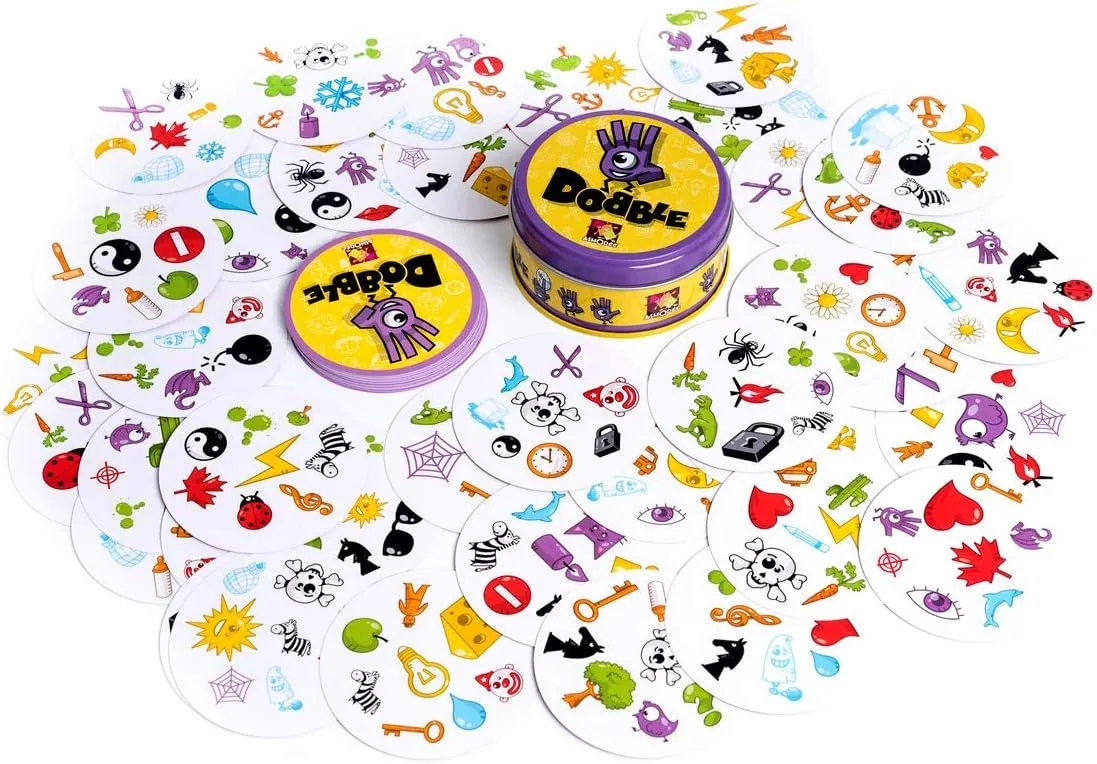Dobble, Strategy Game,Family Card Game, 2-8 Player Game, for 6 Years and Above, Teen, Multicolor