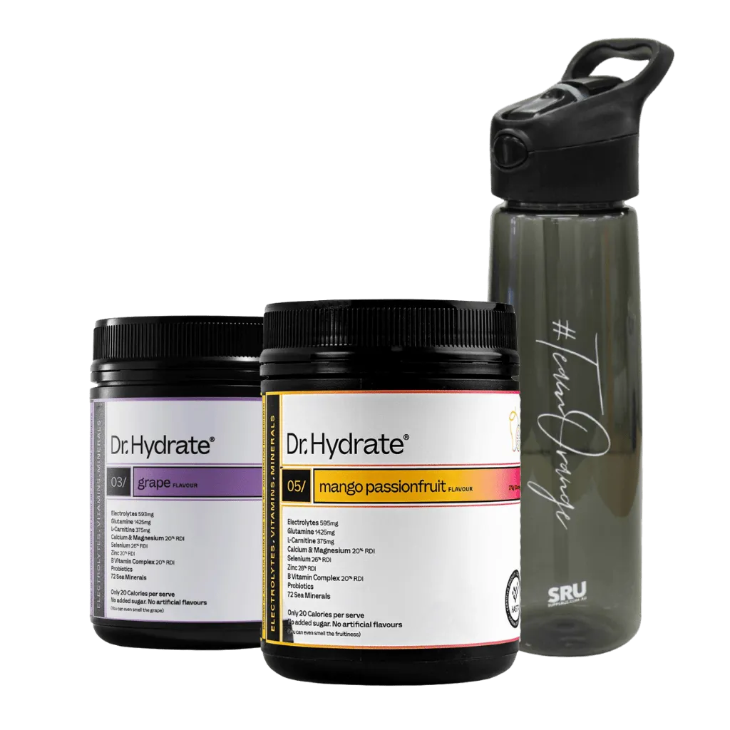 Dr. Hydrate Twin Pack   Free 700ml Bottle