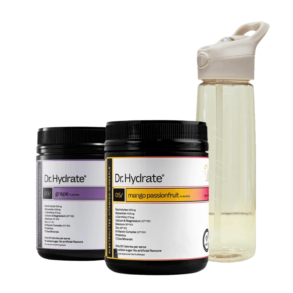 Dr. Hydrate Twin Pack   Free 700ml Bottle