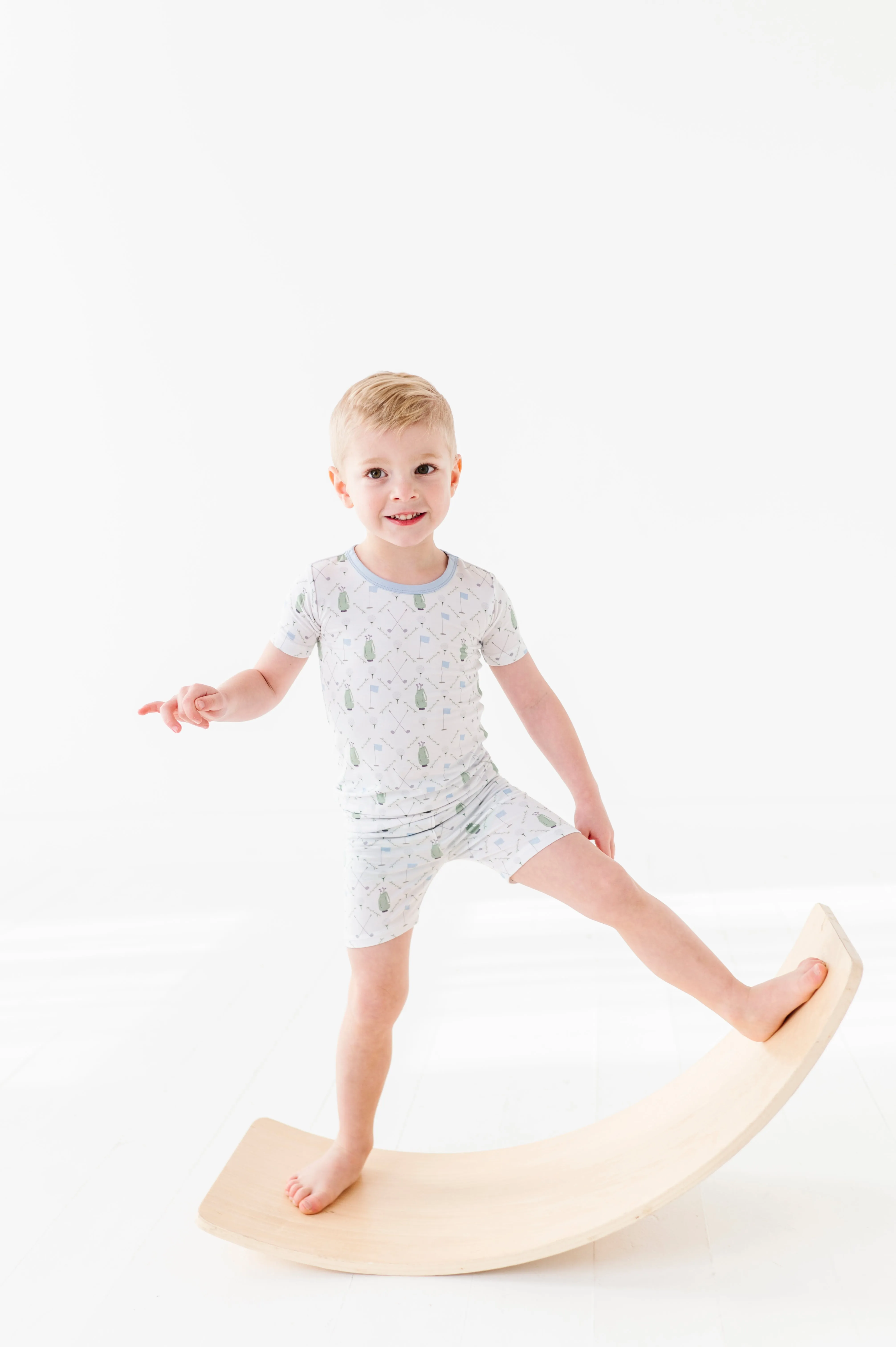 Dressed to the Tee Blue Kids Short Pajama