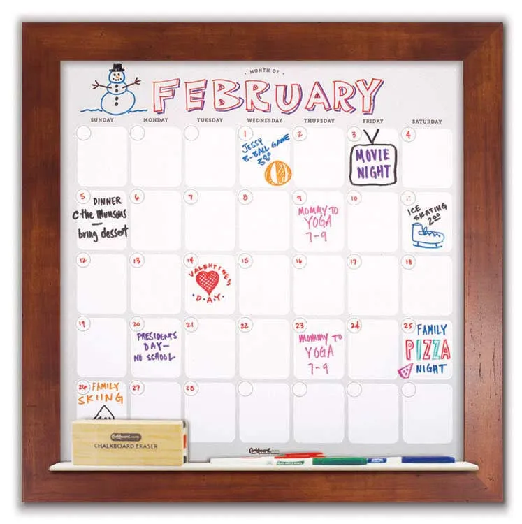 Dry Erase Calendar 22" x 22"