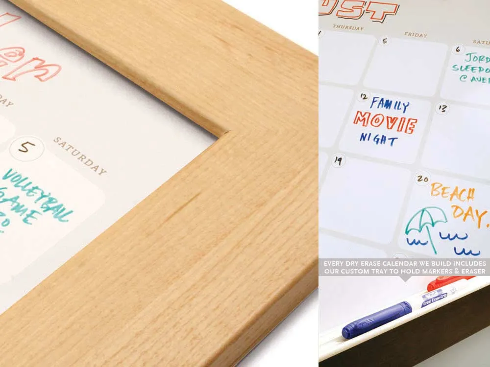 Dry Erase Calendar 22" x 22"