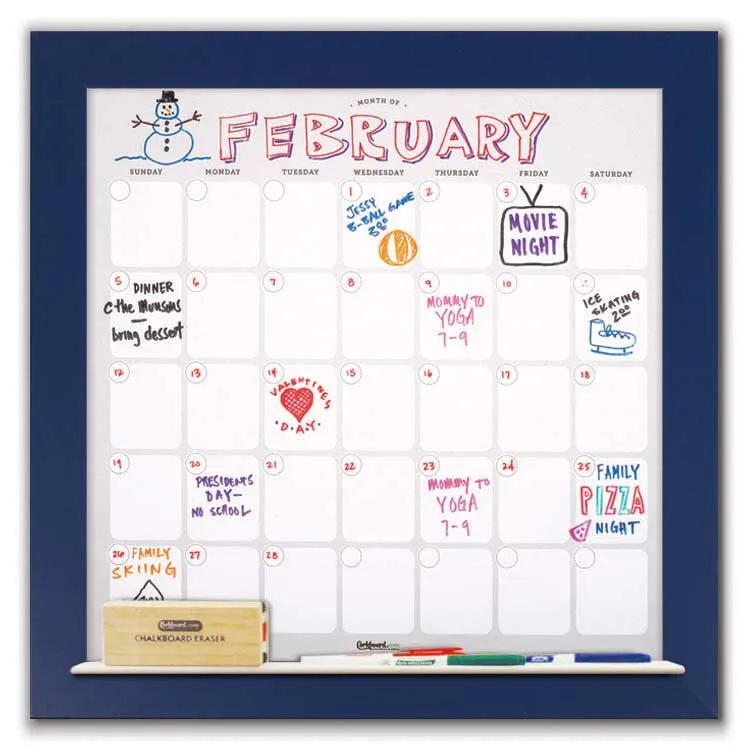 Dry Erase Calendar 22" x 22"