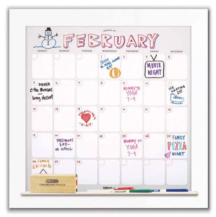 Dry Erase Calendar 22" x 22"