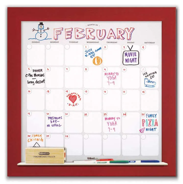 Dry Erase Calendar 22" x 22"