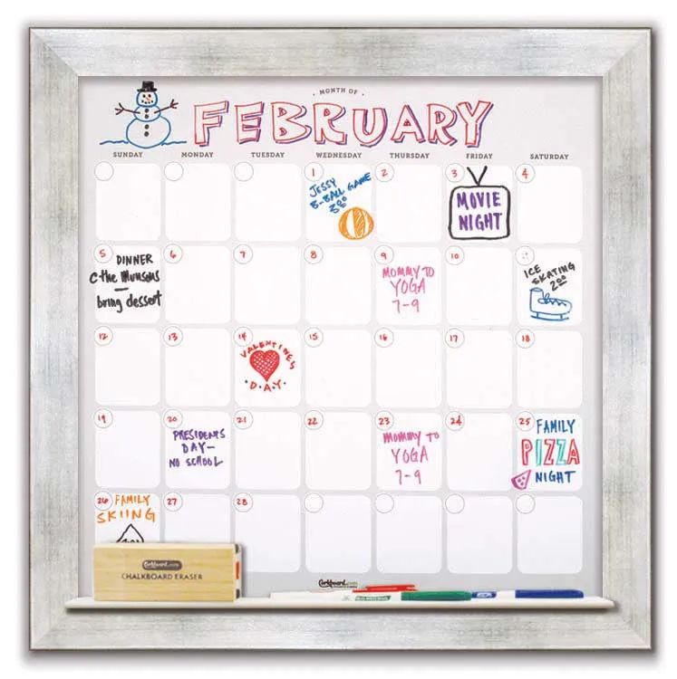 Dry Erase Calendar 22" x 22"