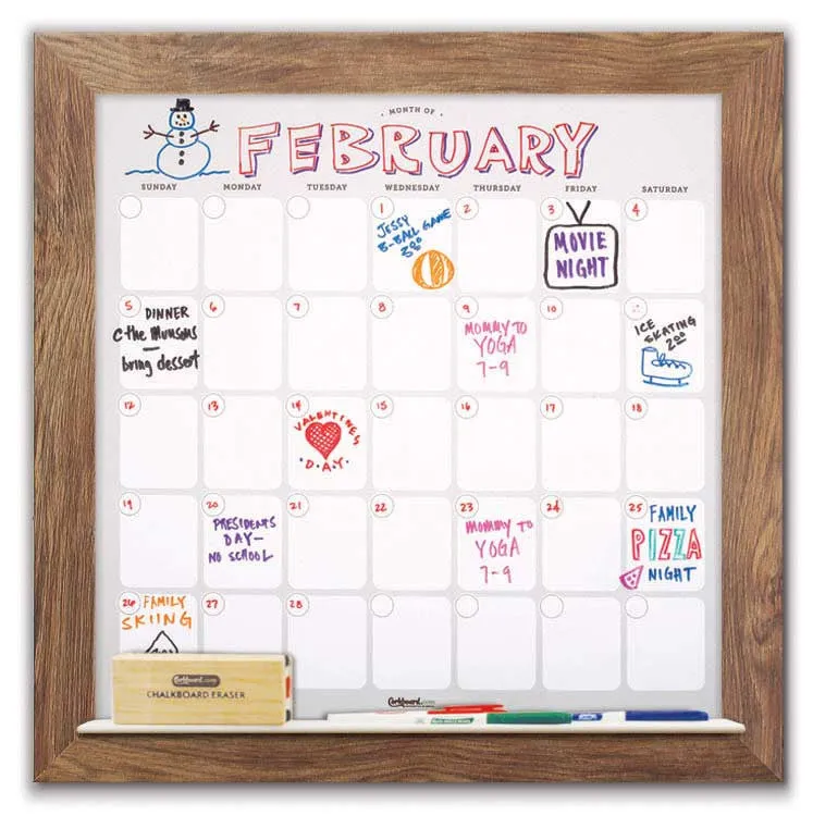 Dry Erase Calendar 22" x 22"