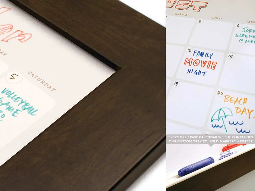 Dry Erase Calendar 22" x 22"