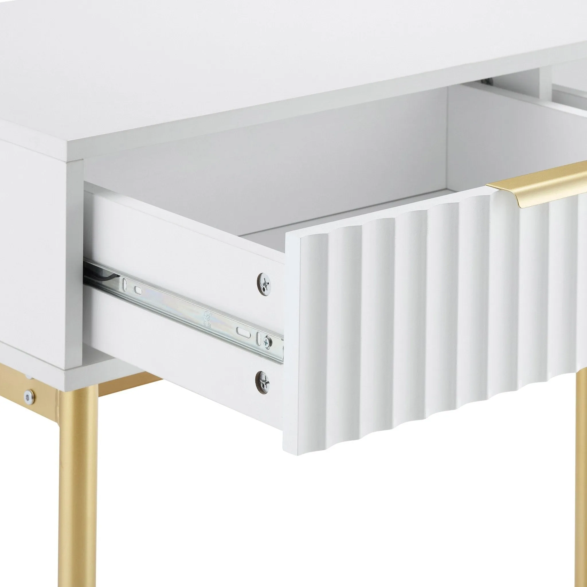 Evie Dressing Table Console - White