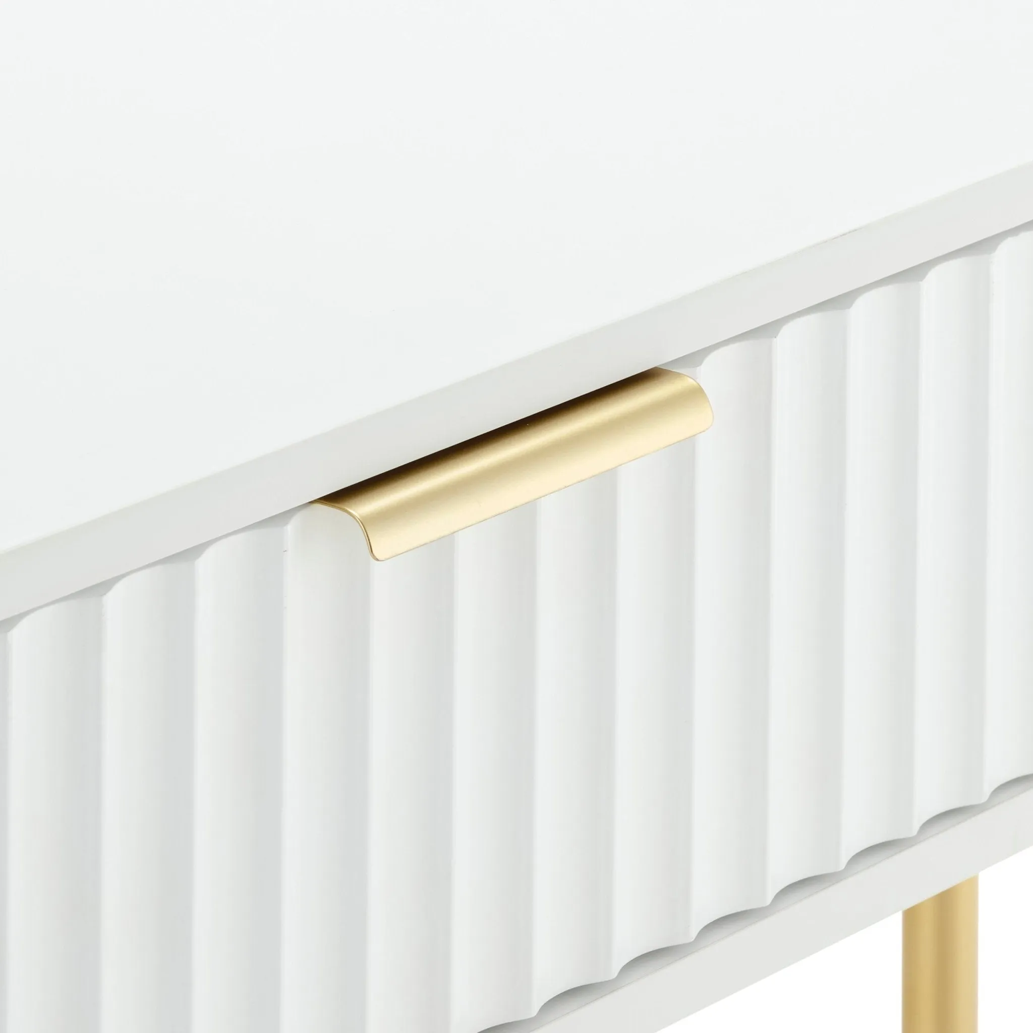 Evie Dressing Table Console - White